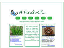 Tablet Screenshot of apinchof.com